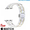 Accessoire Apple Watch-Bracelet 38 mm Blanc de montre pour Apple Watch Ceramique