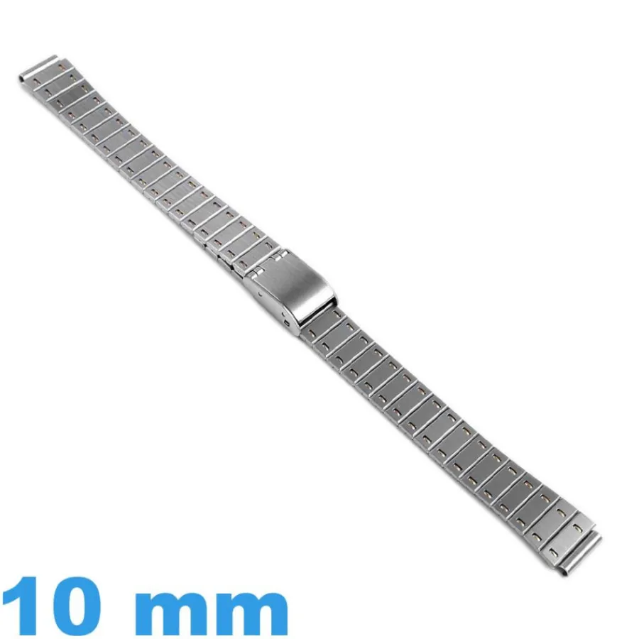 Bracelet Métal-Bracelet Bicolore Femme pour Montre Acier 10 mm