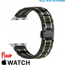 Accessoire Apple Watch-Bracelet Ceramique Noir 42 mm de montre Apple Watch