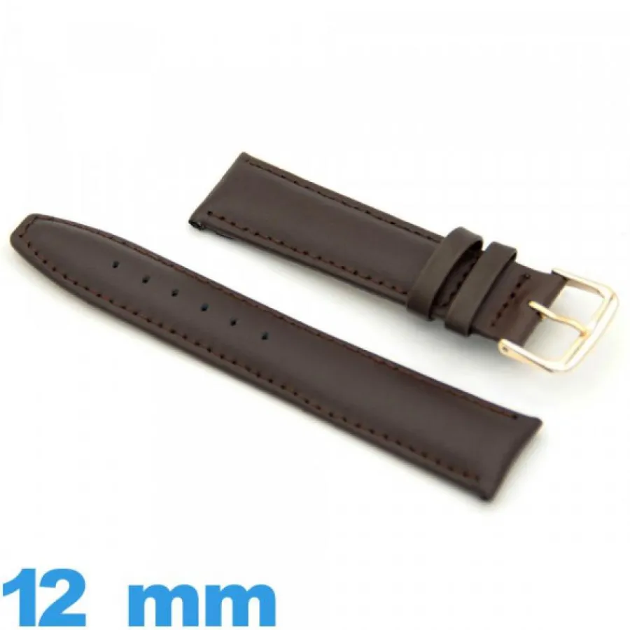 Bracelet Cuir Pour Montre-Bracelet Cuir 12mm  montre