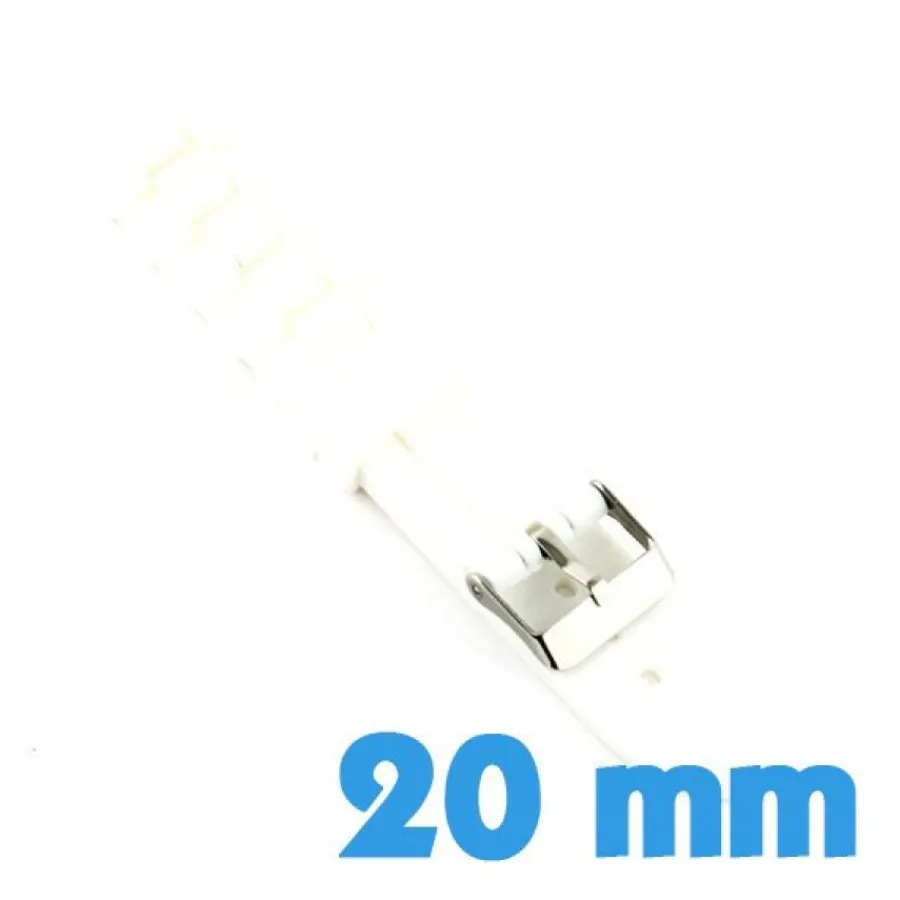Bracelet Silicone-Bracelet en silicone blanc 20 mm