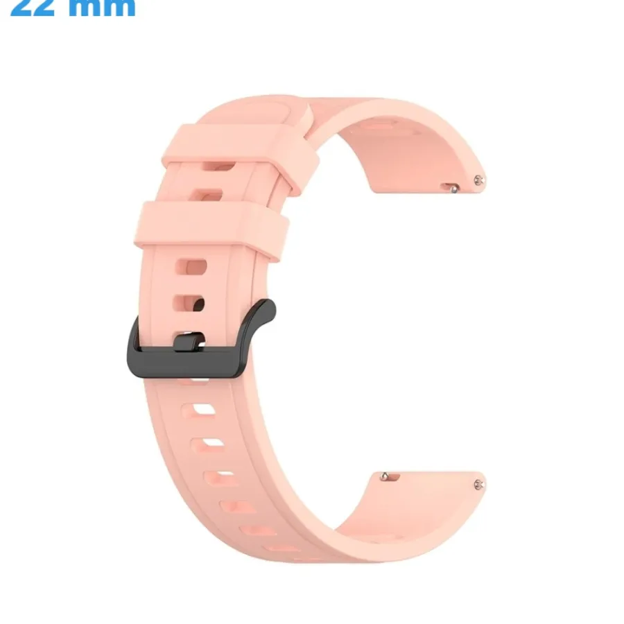 Bracelet Silicone-Bracelet fermoir Ardillon 22 mm Silicone Rose pour montre
