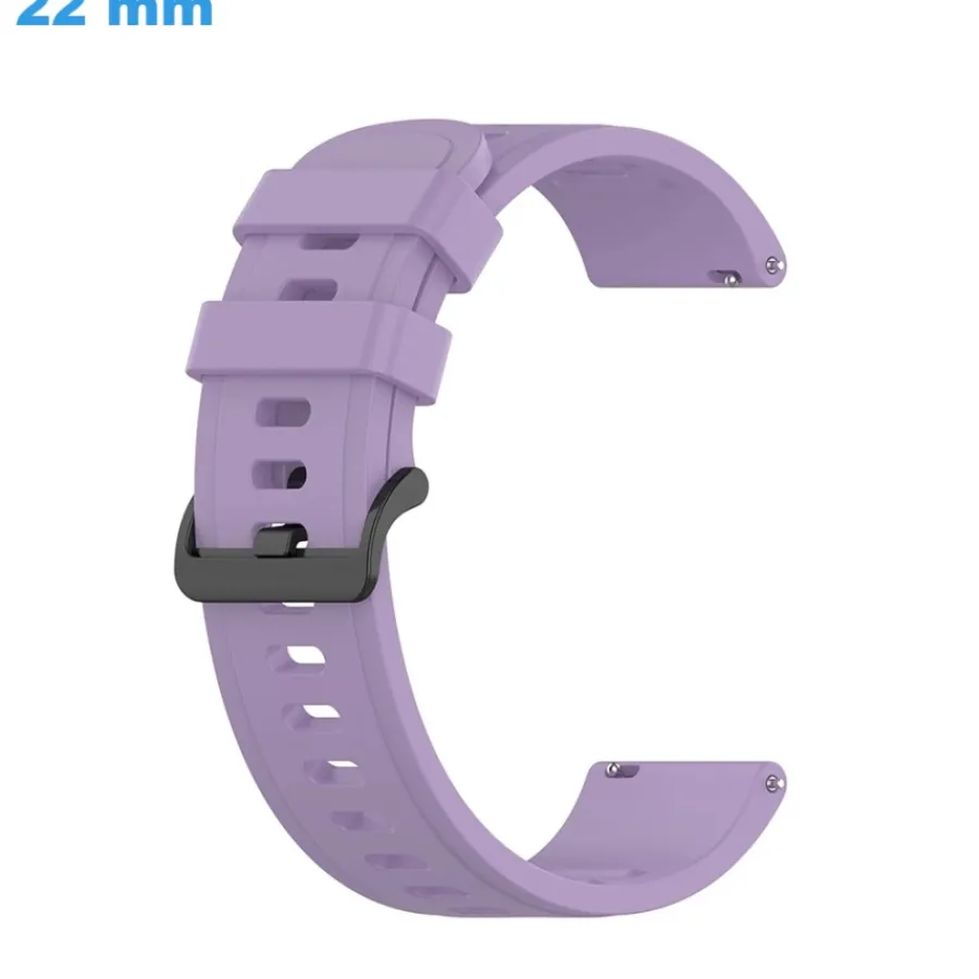 Bracelet Silicone-Bracelet fermoir Ardillon 22 mm Caoutchouc Violet pour montre