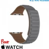 Accessoire Apple Watch-Bracelet 42mm Gris montre pour Apple Watch Cuir Micro Fibre