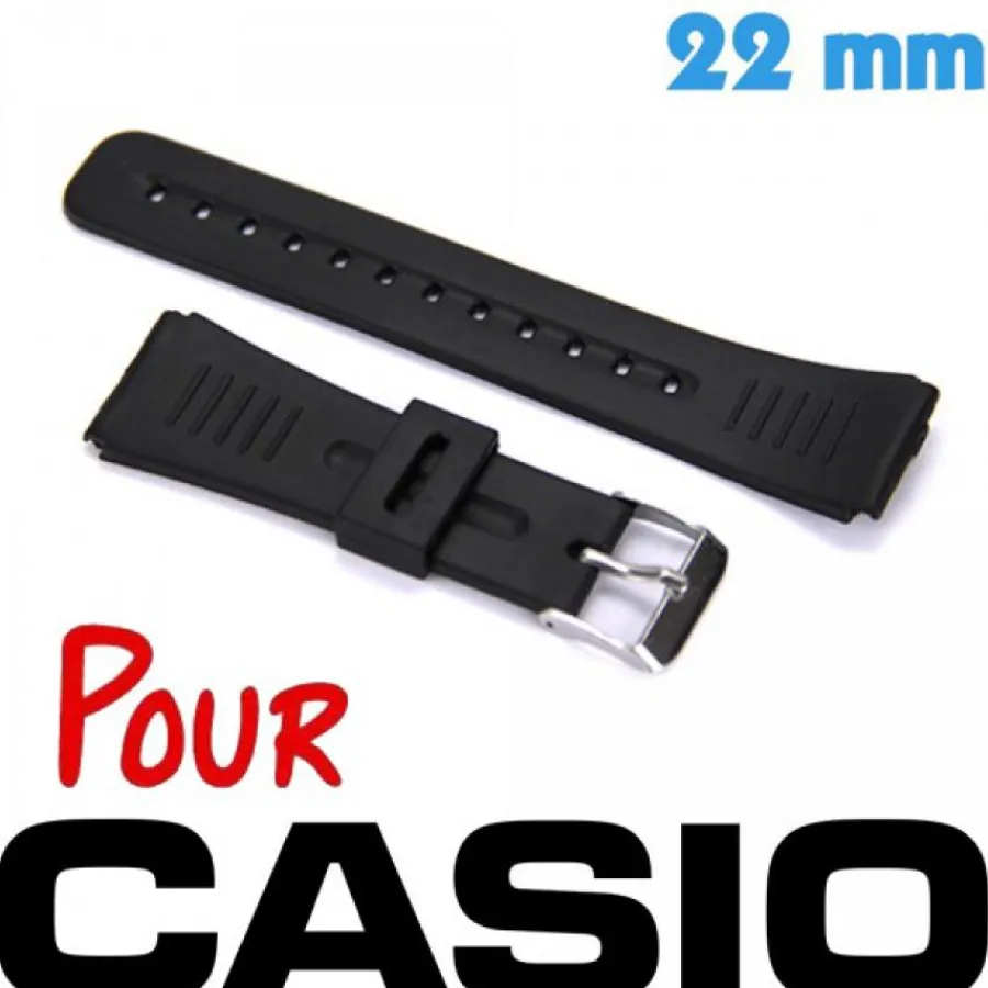 Bracelet Casio-Bracelet Montre Casio G Shock 22 mm plastique noir