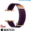 Accessoire Apple Watch-Bracelet montre pour Apple Watch Violet Cuir Micro Fibre 42mm