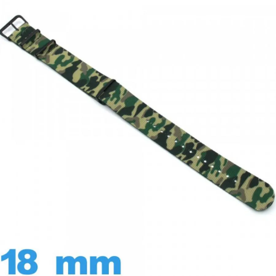 Bracelet Tissu|Bracelet Nato-Bracelet Nylon montre 18mm Nato Camo militaire