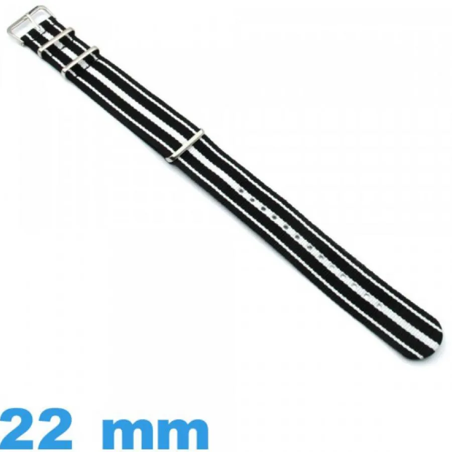 Bracelet Tissu|Bracelet Nato-Bracelet Nylon pour montre 22mm N.A.T.O