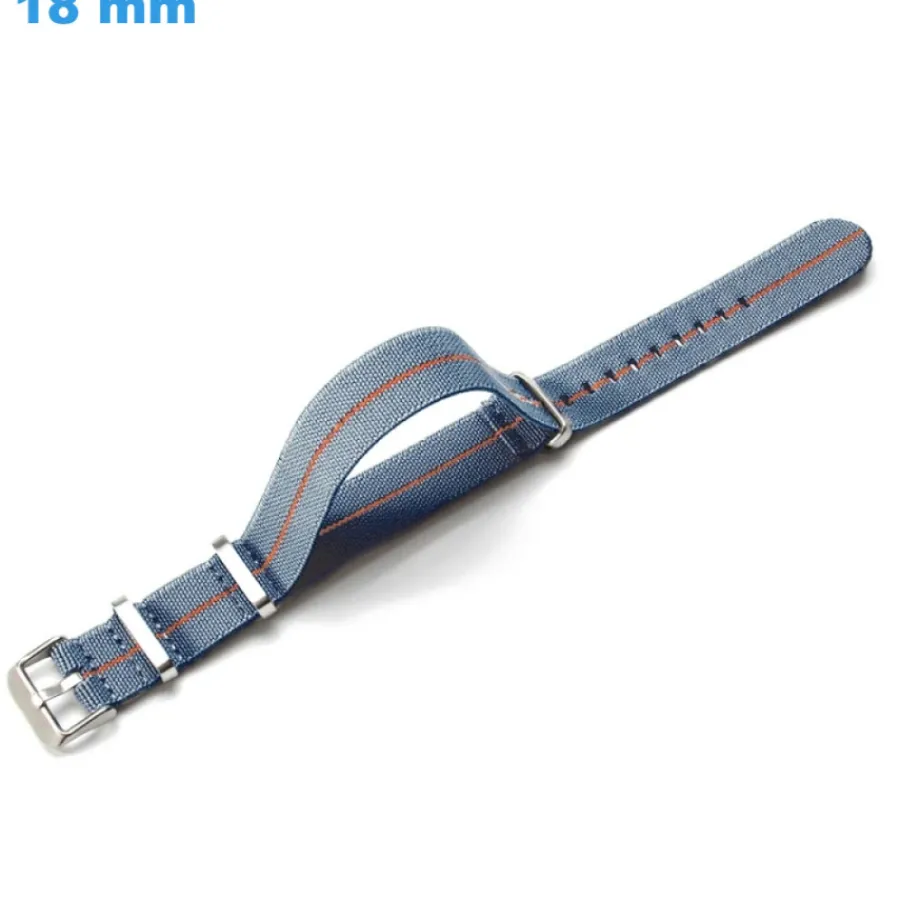 Bracelet Tissu-Bracelet pour montre 18 mm Nylon Gris