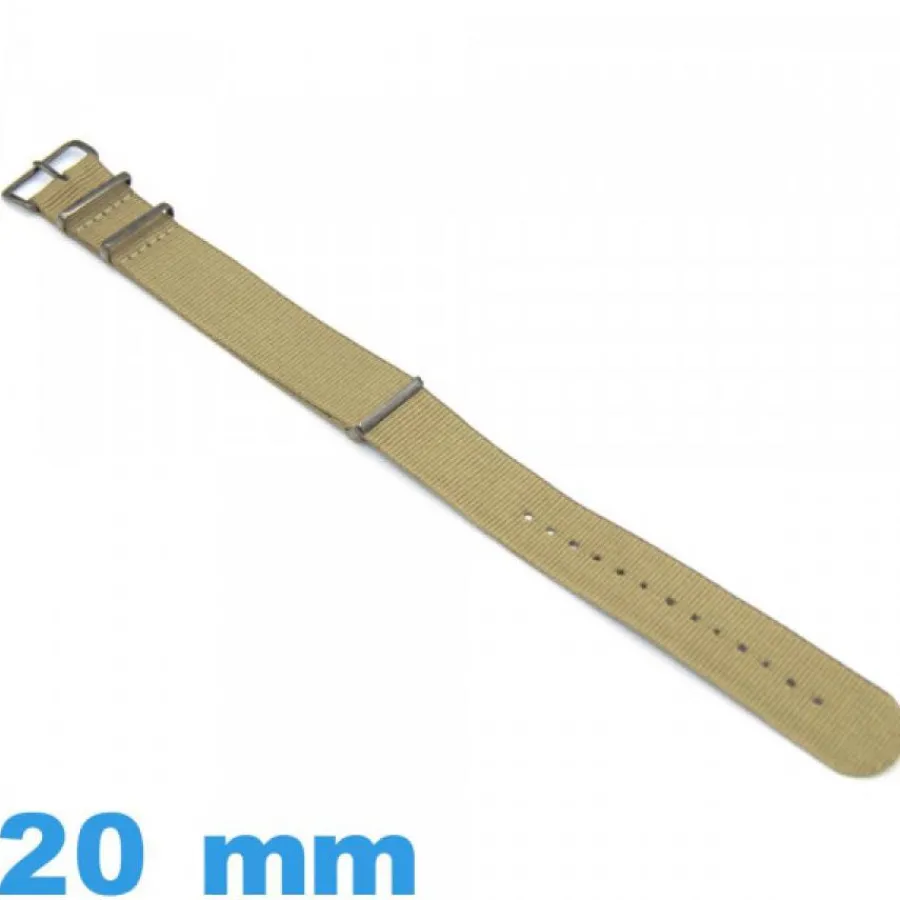 Bracelet Tissu|Bracelet Nato-Bracelet pour Montre 20 mm Nylon NATO Vert