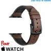 Accessoire Apple Watch-Bracelet pour montre pour Apple Watch Marron foncé Cuir