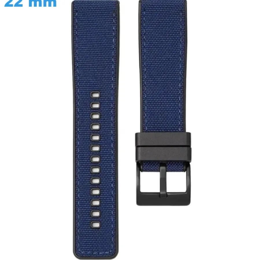 Bracelet Silicone-Bracelet Silicone Ardillon de montre Bleu 22 mm