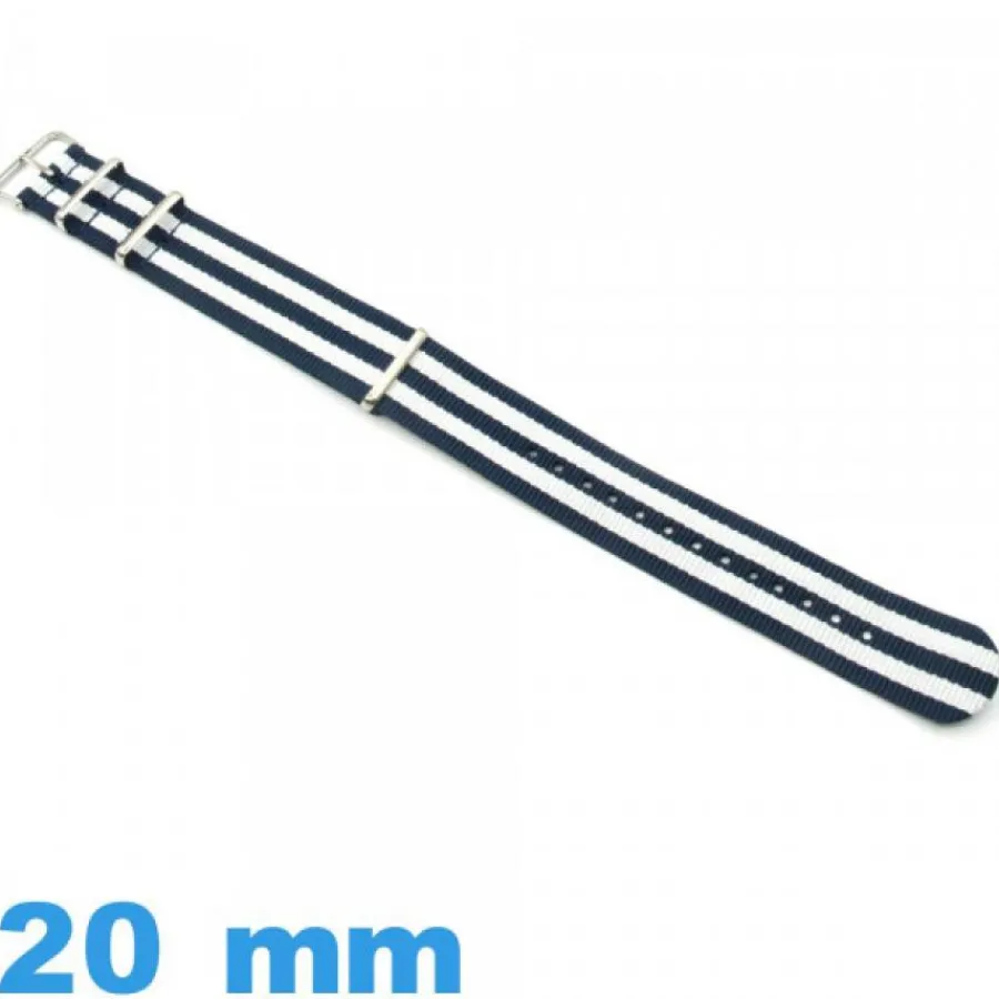 Bracelet Tissu|Bracelet Nato-Bracelet tissu montre 20 mm Nato