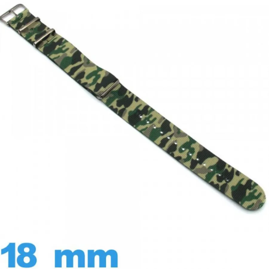 Bracelet Tissu|Bracelet Nato-Bracelet tissu pour montre 18mm N.A.T.O Military