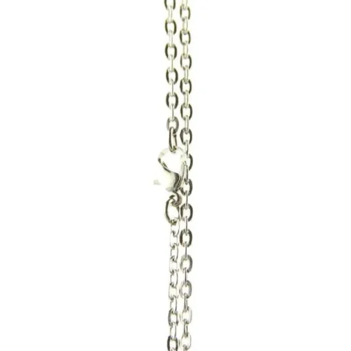 Chaîne Pour Pendentif-Chainette de cou pour pendentif montre 78 cm argenté