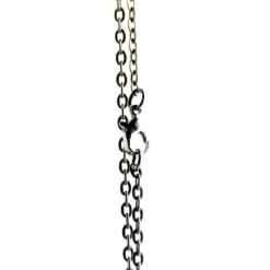 Chaîne Pour Pendentif-Chainette de pendentif montre couleur noire 78 cm