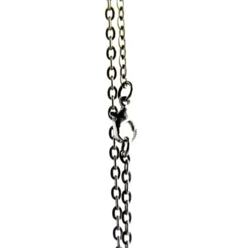Chaîne Pour Pendentif-Chainette de pendentif montre couleur noire 78 cm