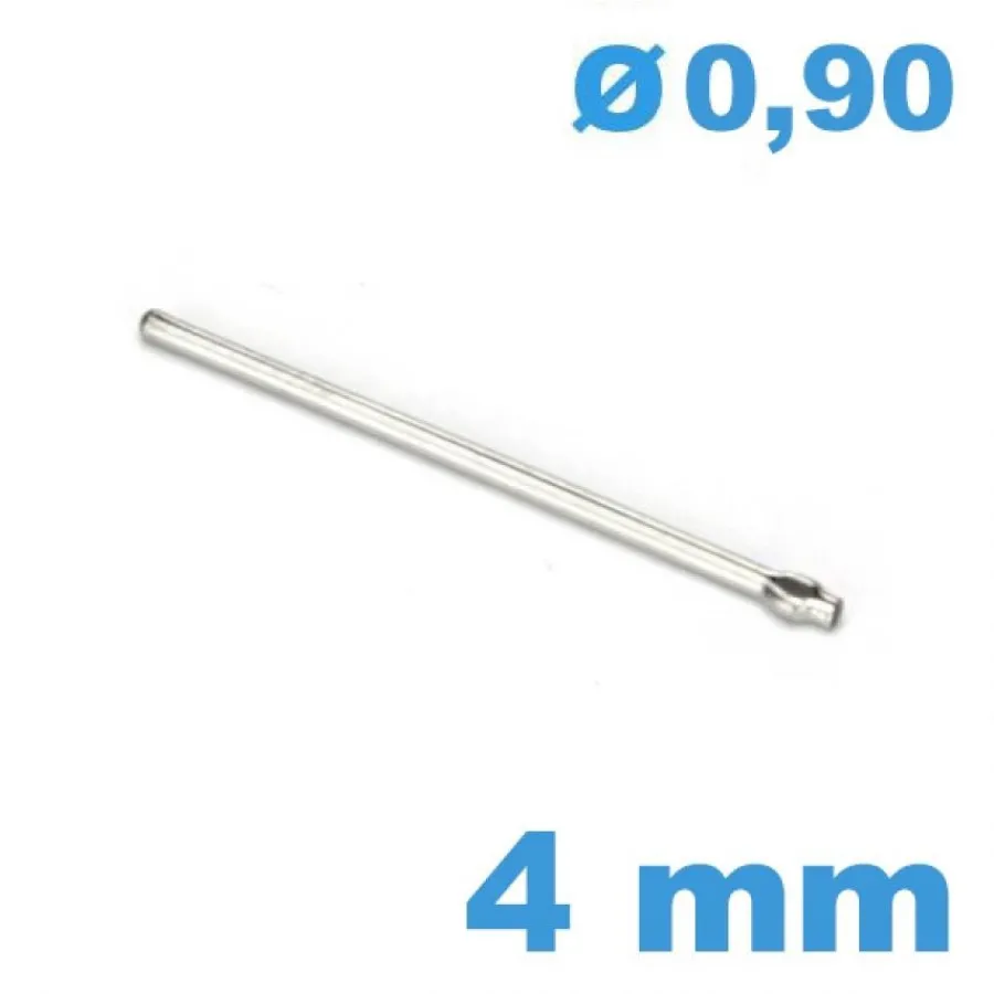 Goupille-Clavette fendue 4mm pour bracelet métal de montre diamètre 0.9 mm