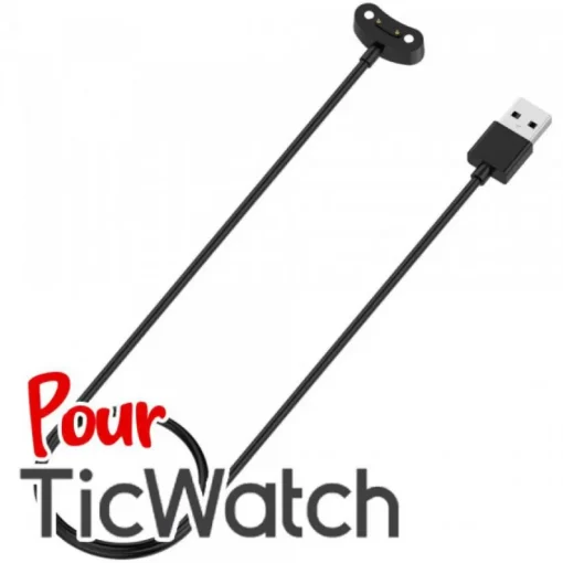 Accessoire Autres Montres Connectées-Cordon USB pour smartwatch Ticwatch de rechange