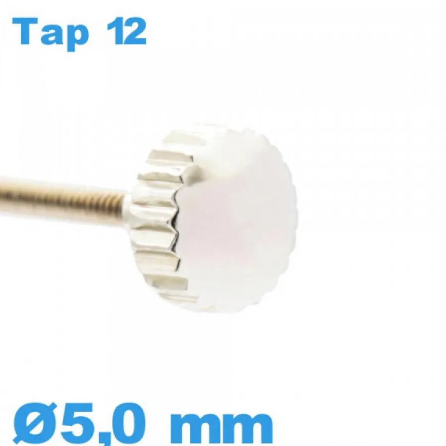 Tap 12 (1.2 Mm)-Couronne de montre TAP 12 tube long / 5,0 mm - argenté