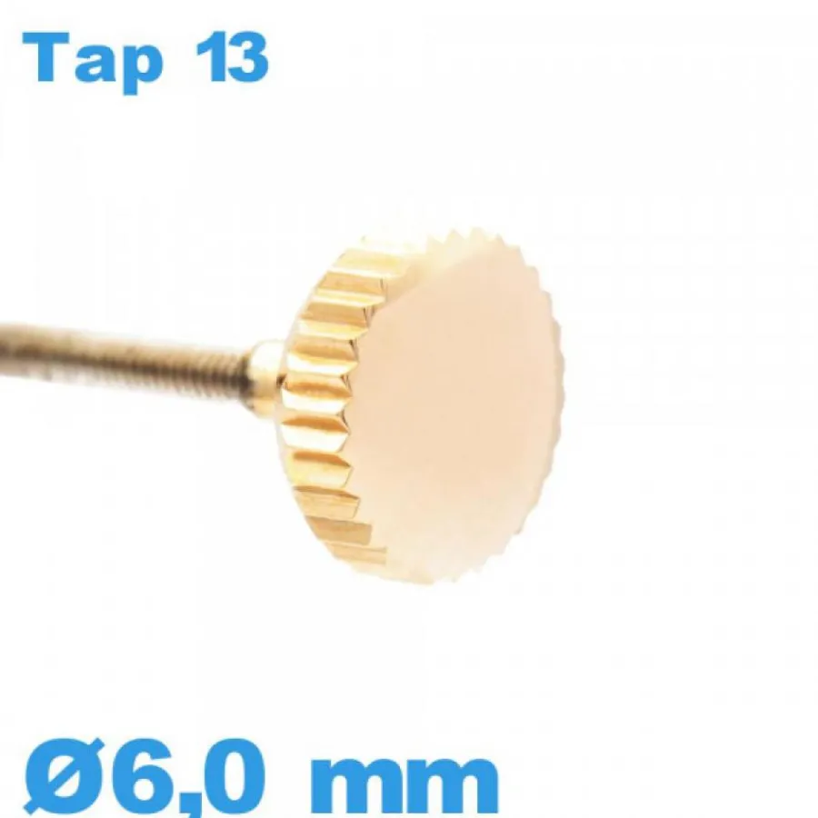 Tap 13 (1.3 Mm)-Couronne de Remontoir de Montre / 6,0mm - Or rose TAP 13