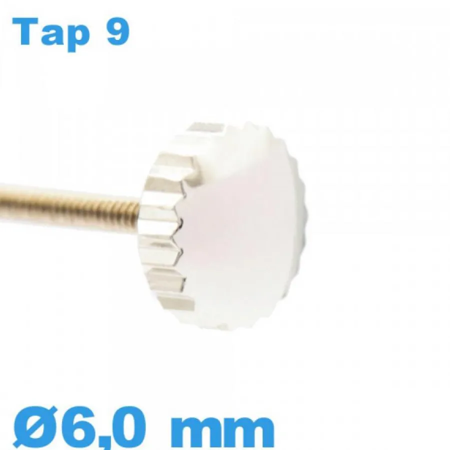 Tap 9 (0.90 Mm)-Couronne Montre - argenté / 6,0 mm TAP 9