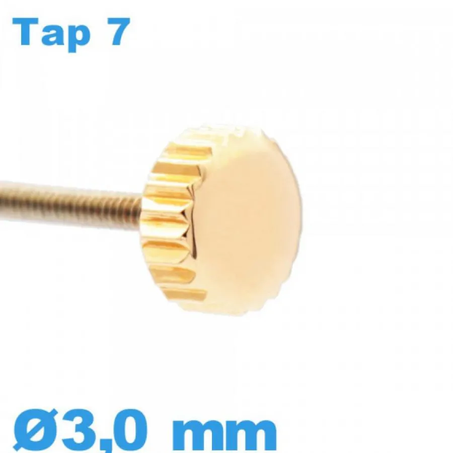 Tap 7 (0.70 Mm)-Couronne Montre - Or rose / 3,0mm TAP 7