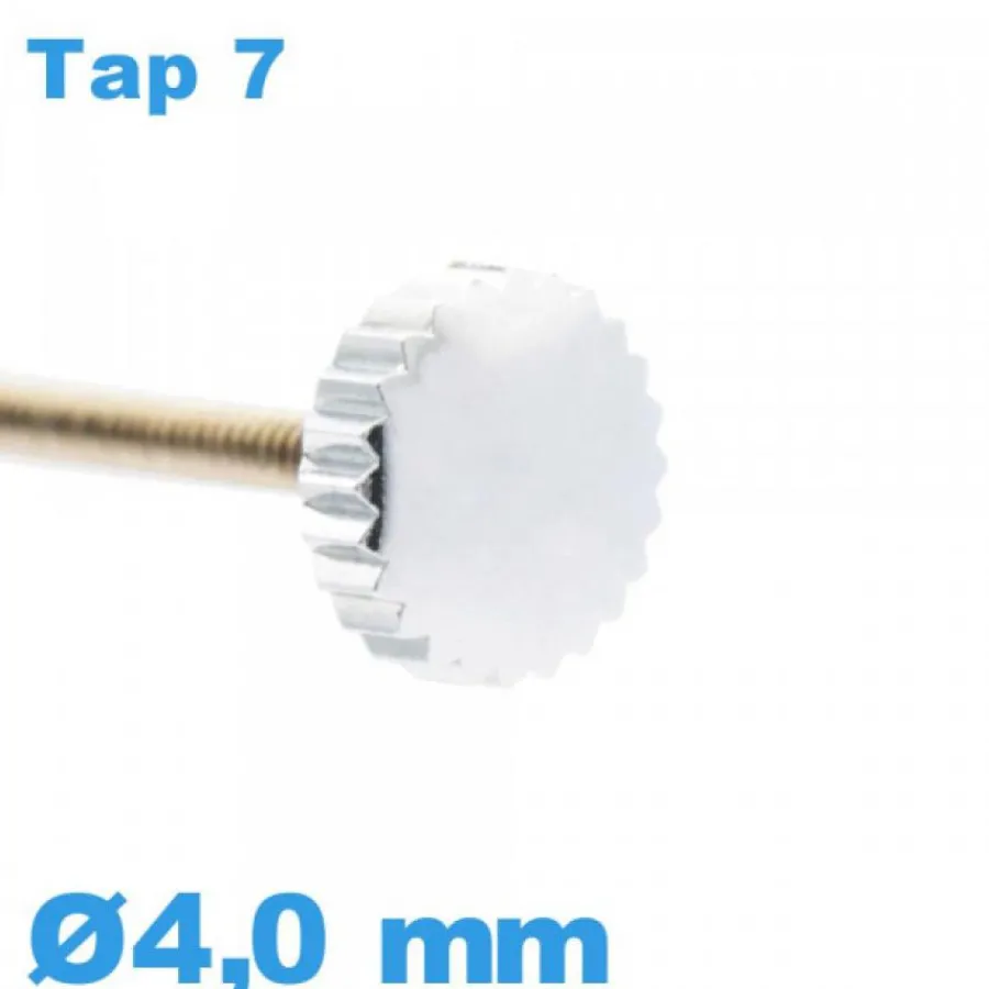 Tap 7 (0.70 Mm)-Couronne pour Montre Argenté diamètre 4 mm