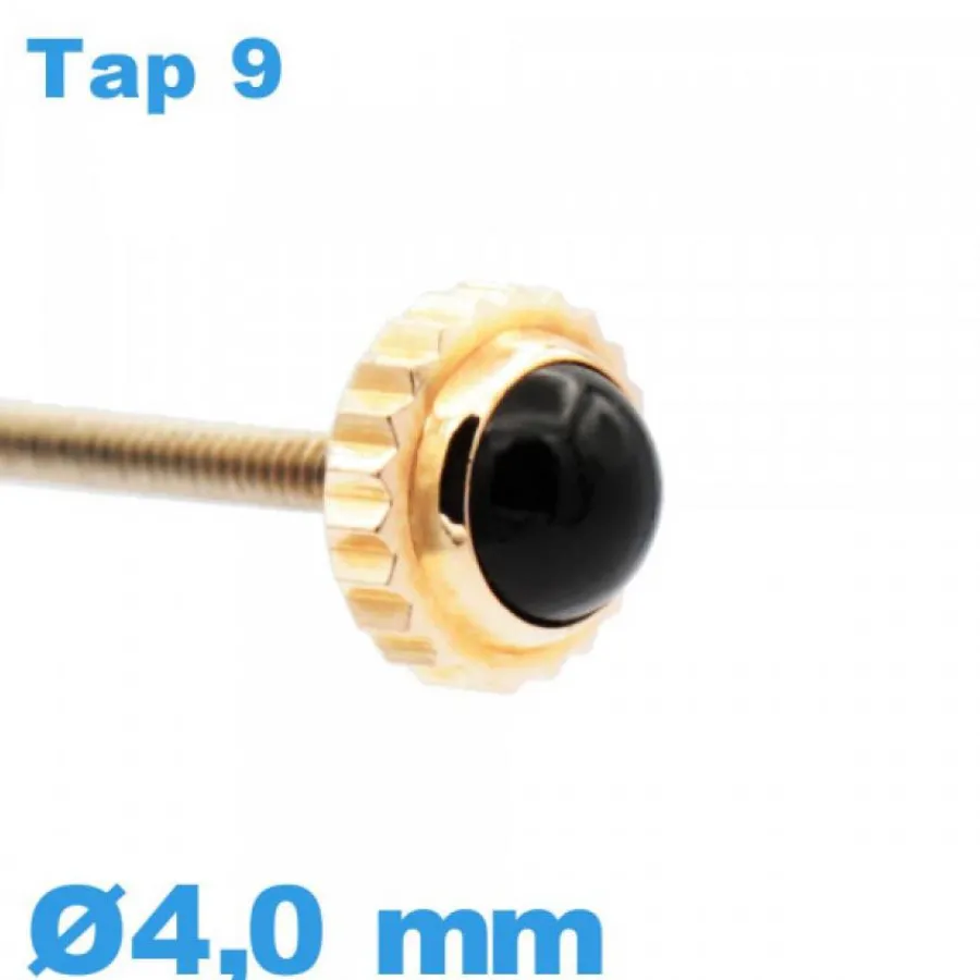 Tap 9 (0.90 Mm)-Couronne Remontoir Montre TAP 9 / 4,0mm - or rose