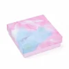 Boîte Cadeau-emballage rose carton pour le plaisir d'offrir avec motif marbré