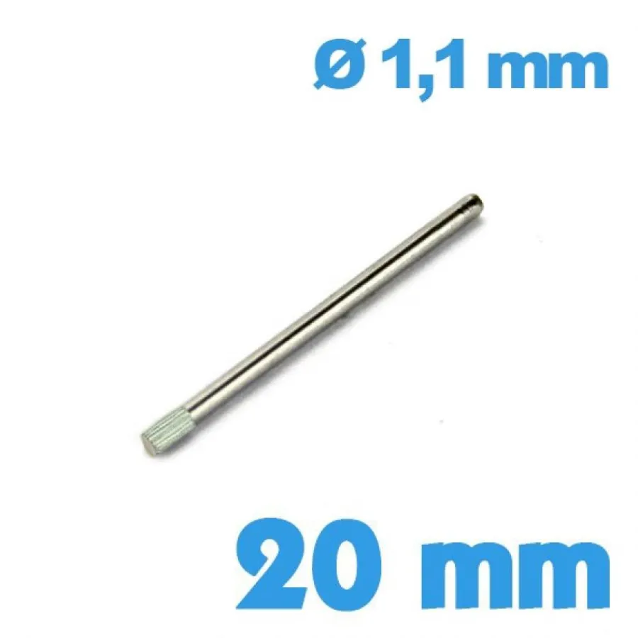 Goupille-Goupille avec moletage diamètre 1,1 20 mm bracelet de montre