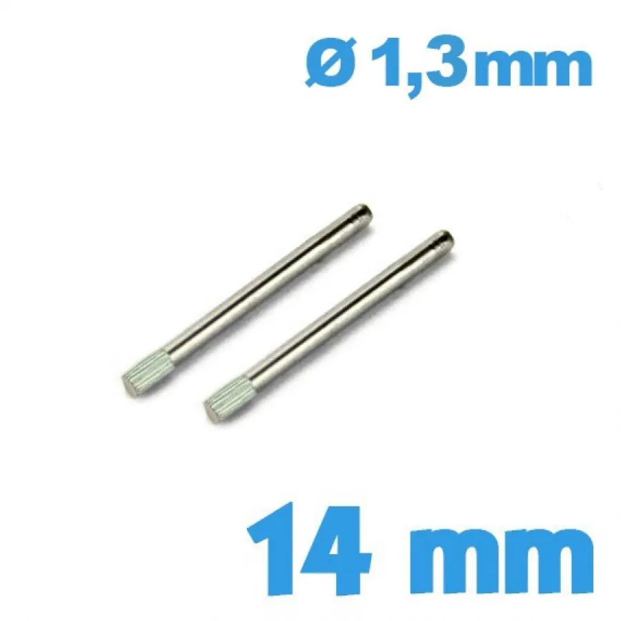 Goupille-Goupille Moletée 14 mm diam. 1,30 mm - Lot de 2