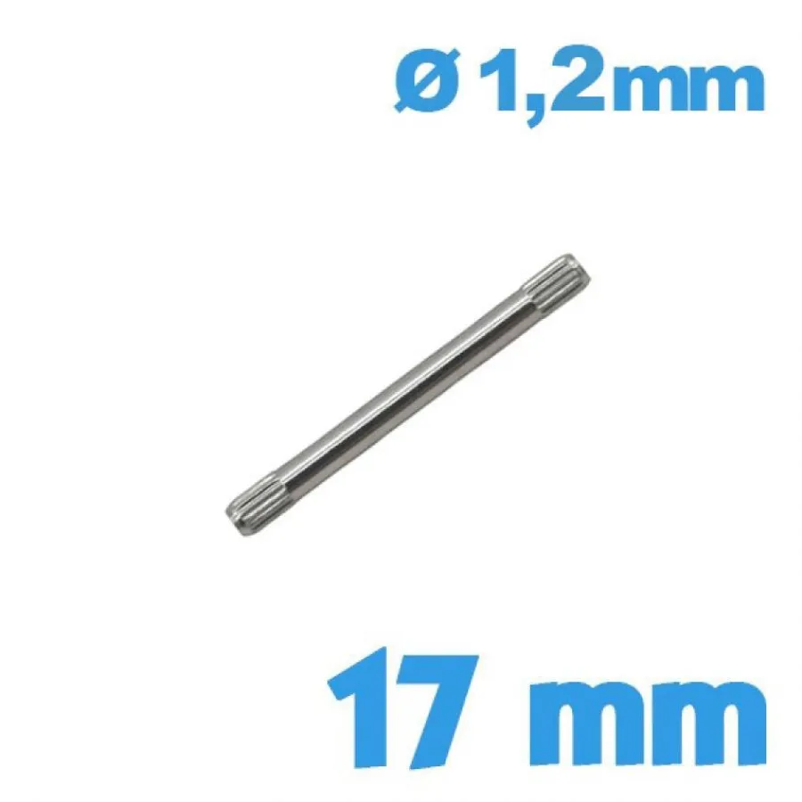 Goupille-Goupille Moletée Double 17 mm - diamètre 1,20 - Style Rolex