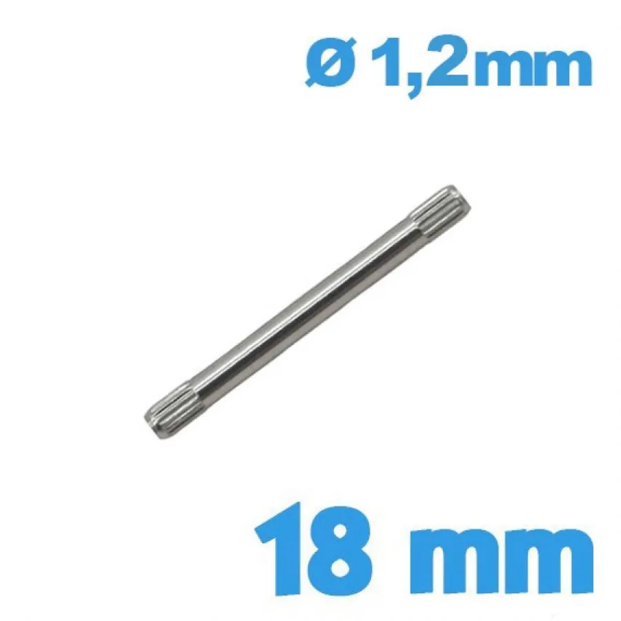 Goupille-Goupille Moletée style Rolex 18 mm - Diamètre 1,20 mm