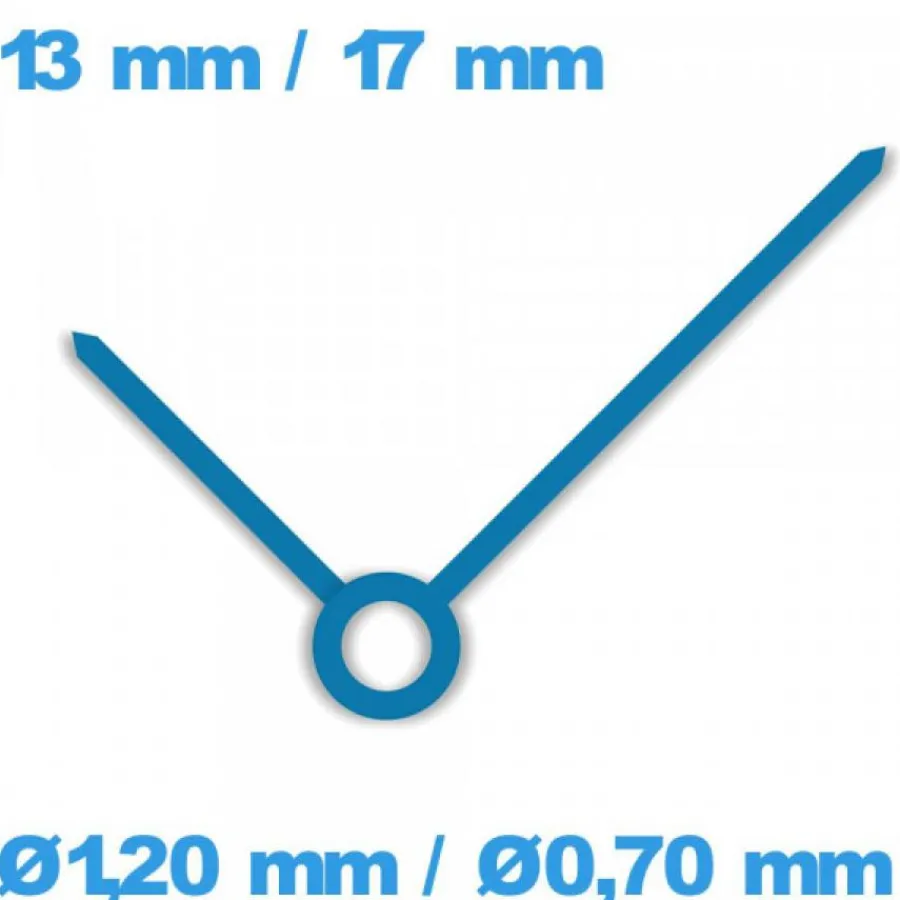 Ensemble D'aiguille (paire)-Jeu d'aiguille (Ø1,20 mm / Ø0,70 mm) pour mouvement  - bleu
