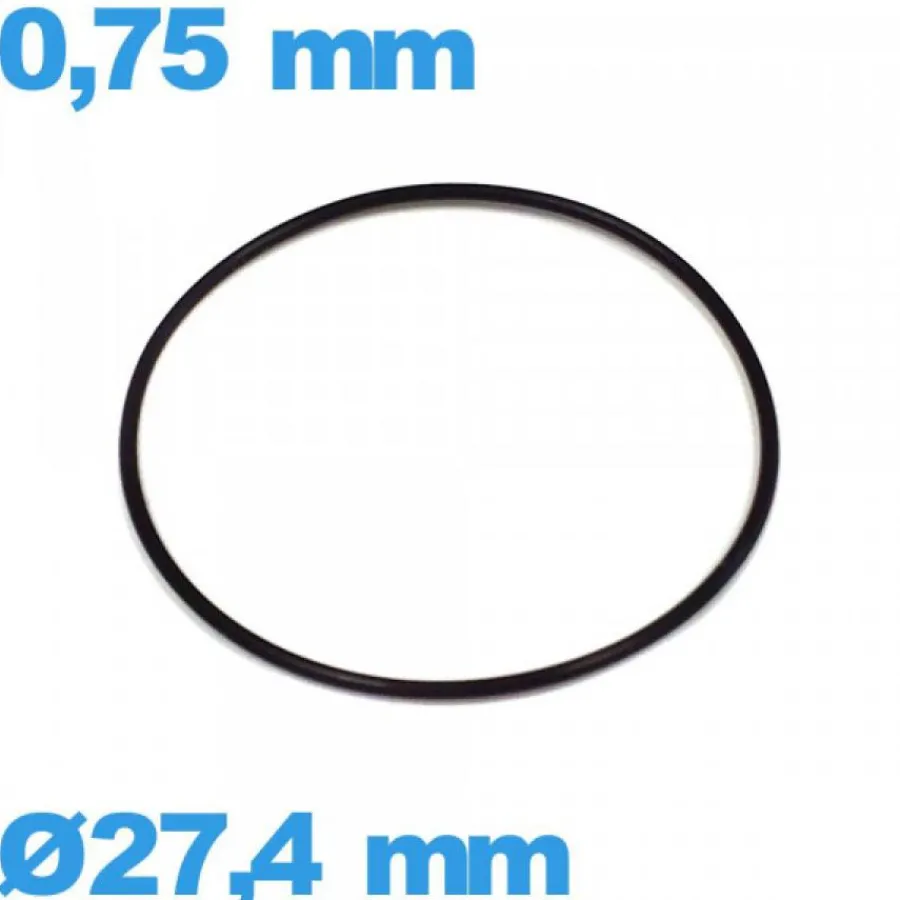 Joint De Boîtier-Joint 27,4 X 0,75 mm caoutchouc O-ring d'horlogerie pas cher