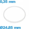 Joint De Verre|Joint De Boîtier-Joint  24,85 X 0,35 mm d'horlogerie ISO Swiss  Hytrel pas cher