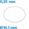 Joint De Verre|Joint De Boîtier-Joint 14,1 X 0,35 mm  Hytrel de marque Sternkreuz blanc verre montre
