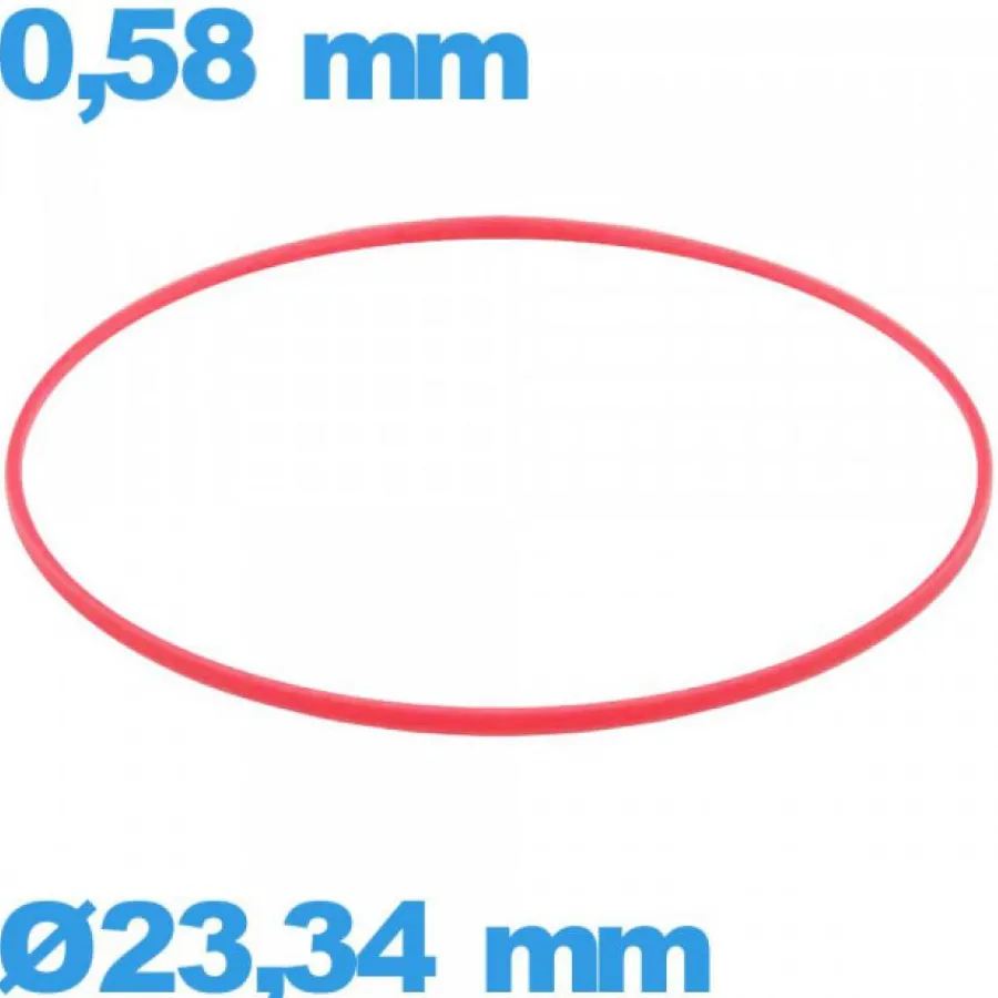 Joint De Boîtier-Joint 23,34 X 0,58 mm montre  cylindrique  plastique