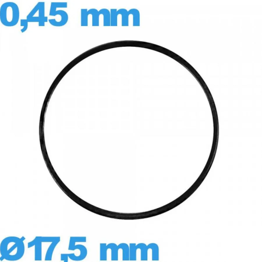 Joint De Boîtier-Joint 17,5 X 0,45 mm montre plat  nitrile
