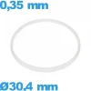 Joint De Verre|Joint De Boîtier-Joint  30,4 X 0,35 mm pour horlogerie de marque Sternkreuz Cylindrique  pas cher