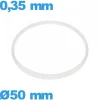 Joint De Verre|Joint De Boîtier-Joint 50 X 0,35 mm verre pour horlogerie blanc i-Ring