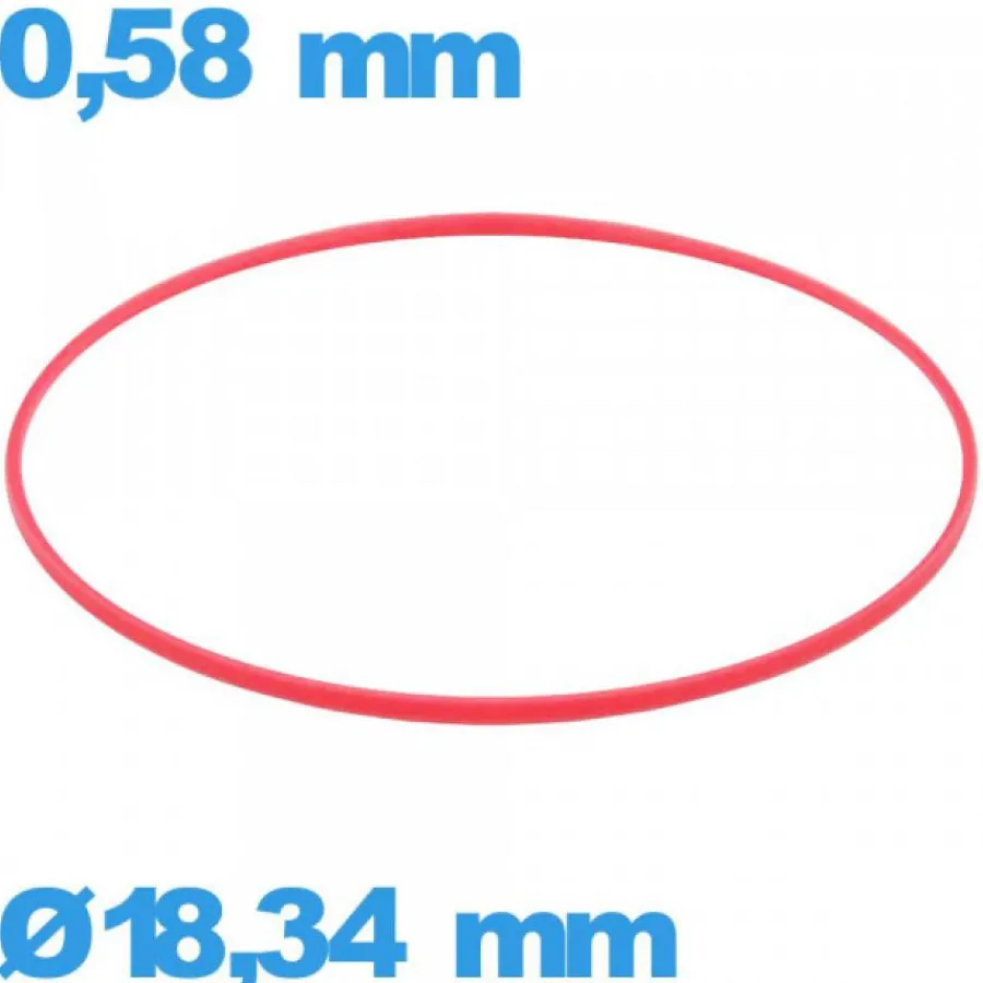 Joint De Boîtier-Joint de marque ISO Swiss horlogerie  - 18,34 X 0,58 mm  cylindrique