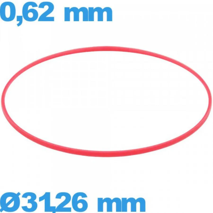 Joint De Boîtier-Joint de montre  31,26 X 0,62 mm cylindrique étanchéité