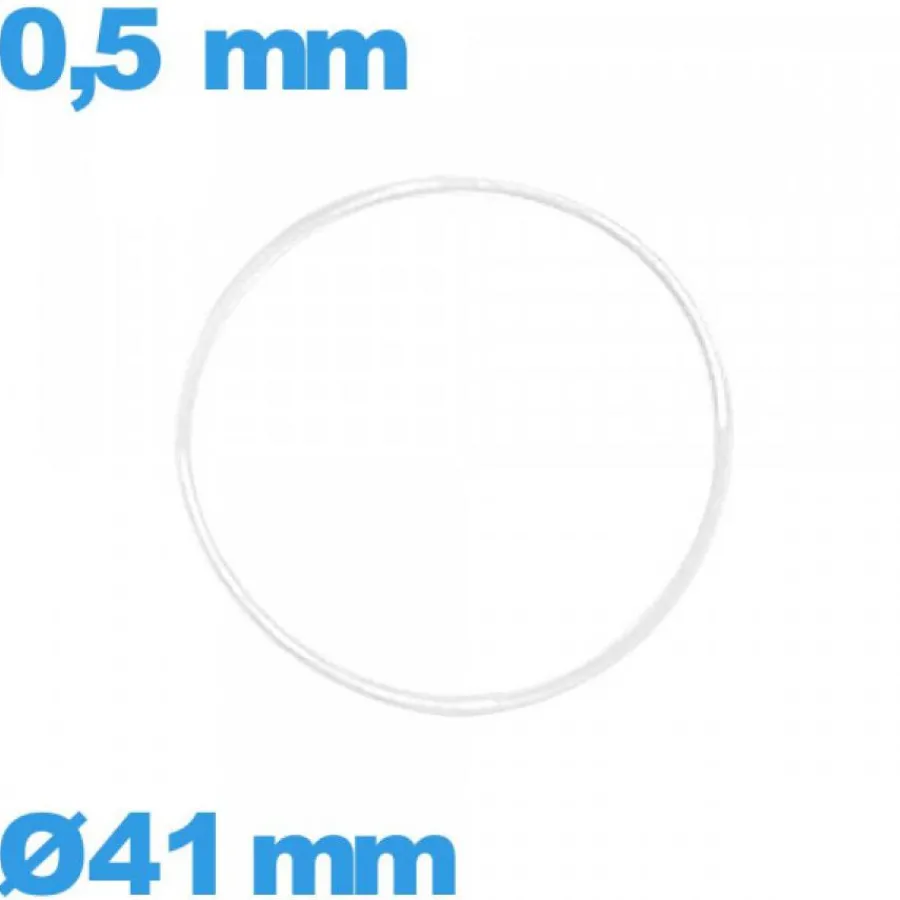 Joint De Boîtier-Joint de montre 41 X 0,5 mm étanchéité transparent silicone pas cher O-ring