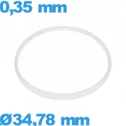 Joint De Verre|Joint De Boîtier-Joint d'horlogerie ISO Swiss  blanc 34,78 X 0,35 mm