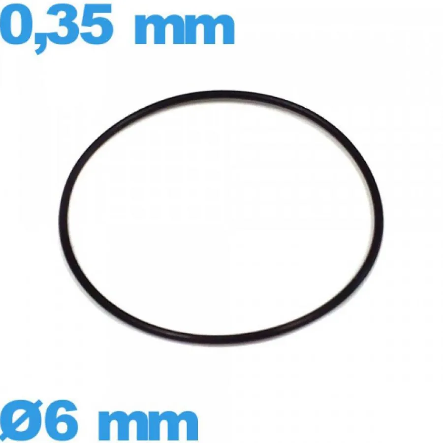 Joint De Boîtier-Joint horlogerie 6 X 0,35 mm étanchéité nitrile pas cher torique