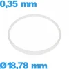 Joint De Verre|Joint De Boîtier-Joint ISO Swiss blanc 18,78 X 0,35 mm  pour horlogerie