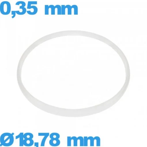 Joint De Verre|Joint De Boîtier-Joint ISO Swiss blanc 18,78 X 0,35 mm  pour horlogerie