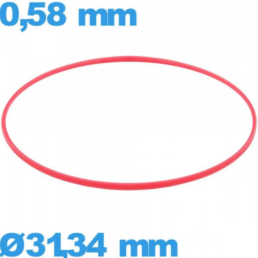 Joint De Boîtier-Joint  montre  - 31,34 X 0,58 mm  cylindrique